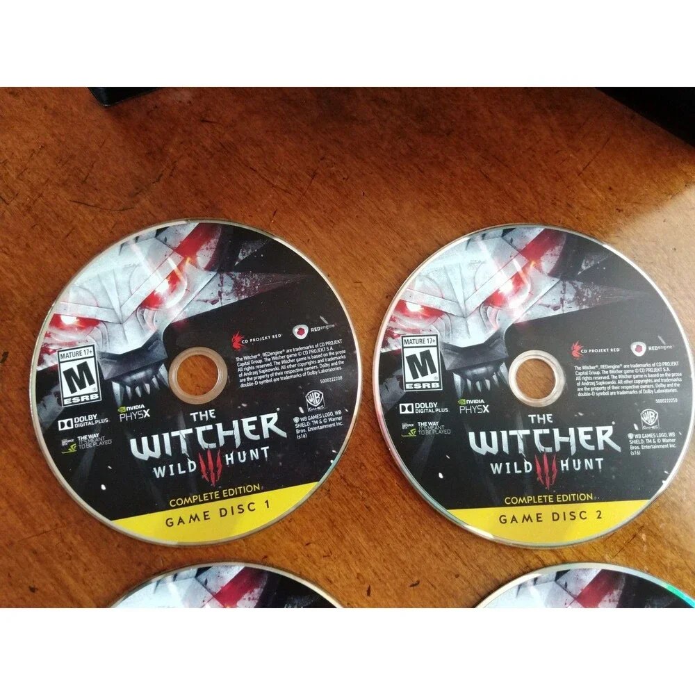 Witcher 3: Wild Hunt Complete Edition Rare 6 Discs Booklet & Code Key (used?)